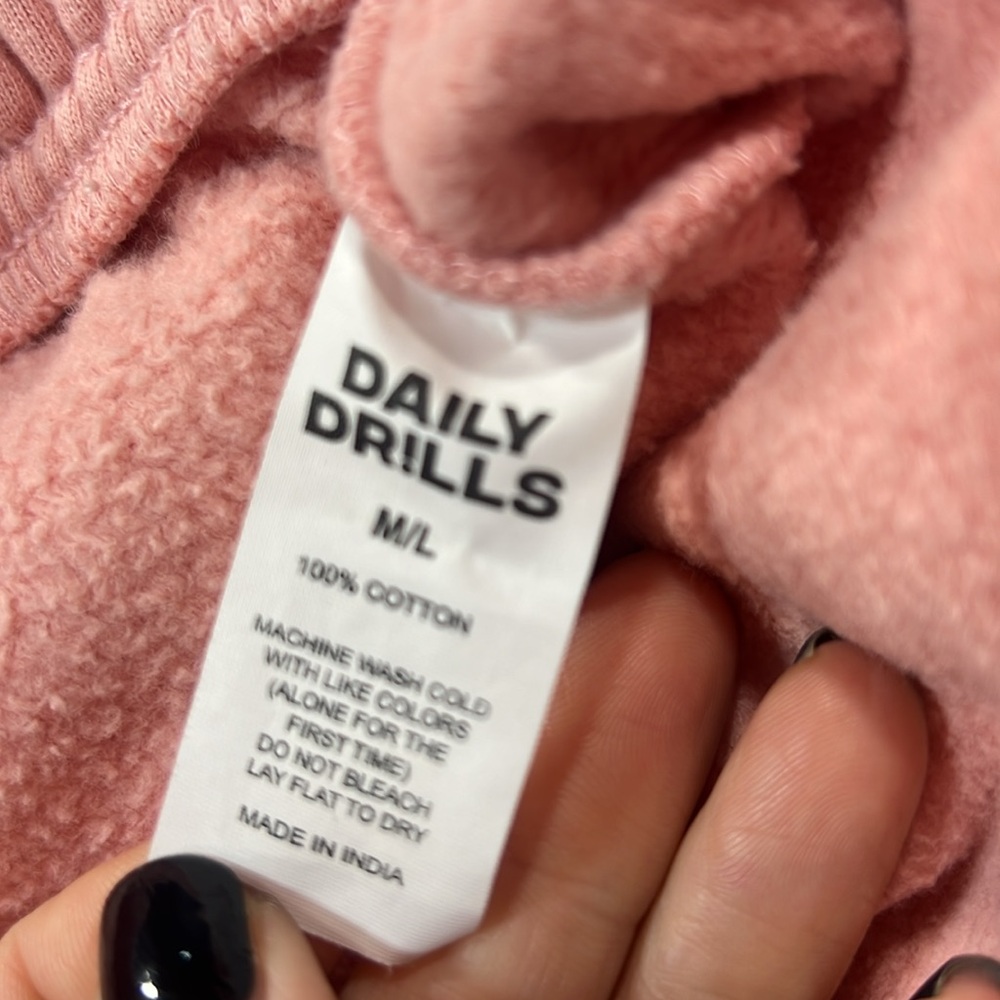 Daily drills joggers sweat pants size Cupid pink M/L - Picture 4 of 9